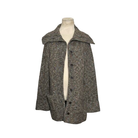 The Limited heathered brown buttoned cardigan sweater size M - Picture 7 of 15